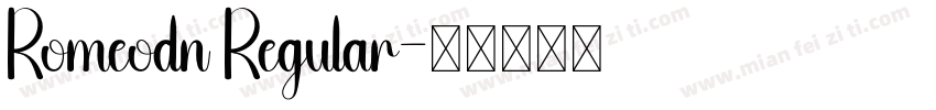 Romeodn Regular字体转换